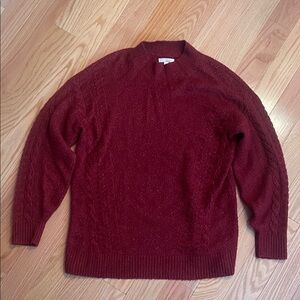 Women's Cozy Lauren Conrad Sweater Burgundy Size M